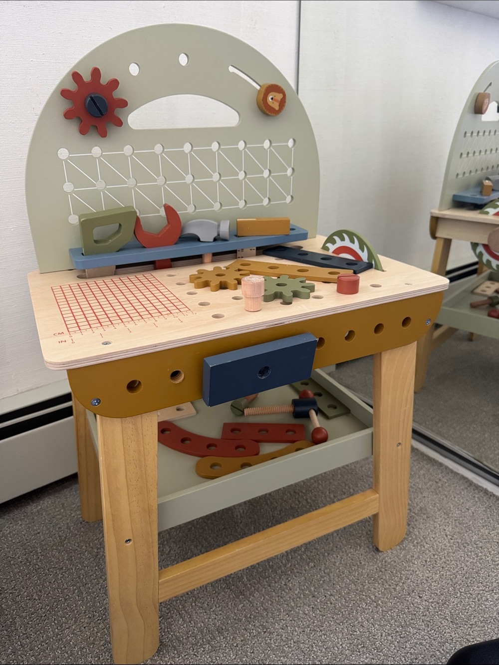 Wooden Kids Tool Bench Playset – Multicolor